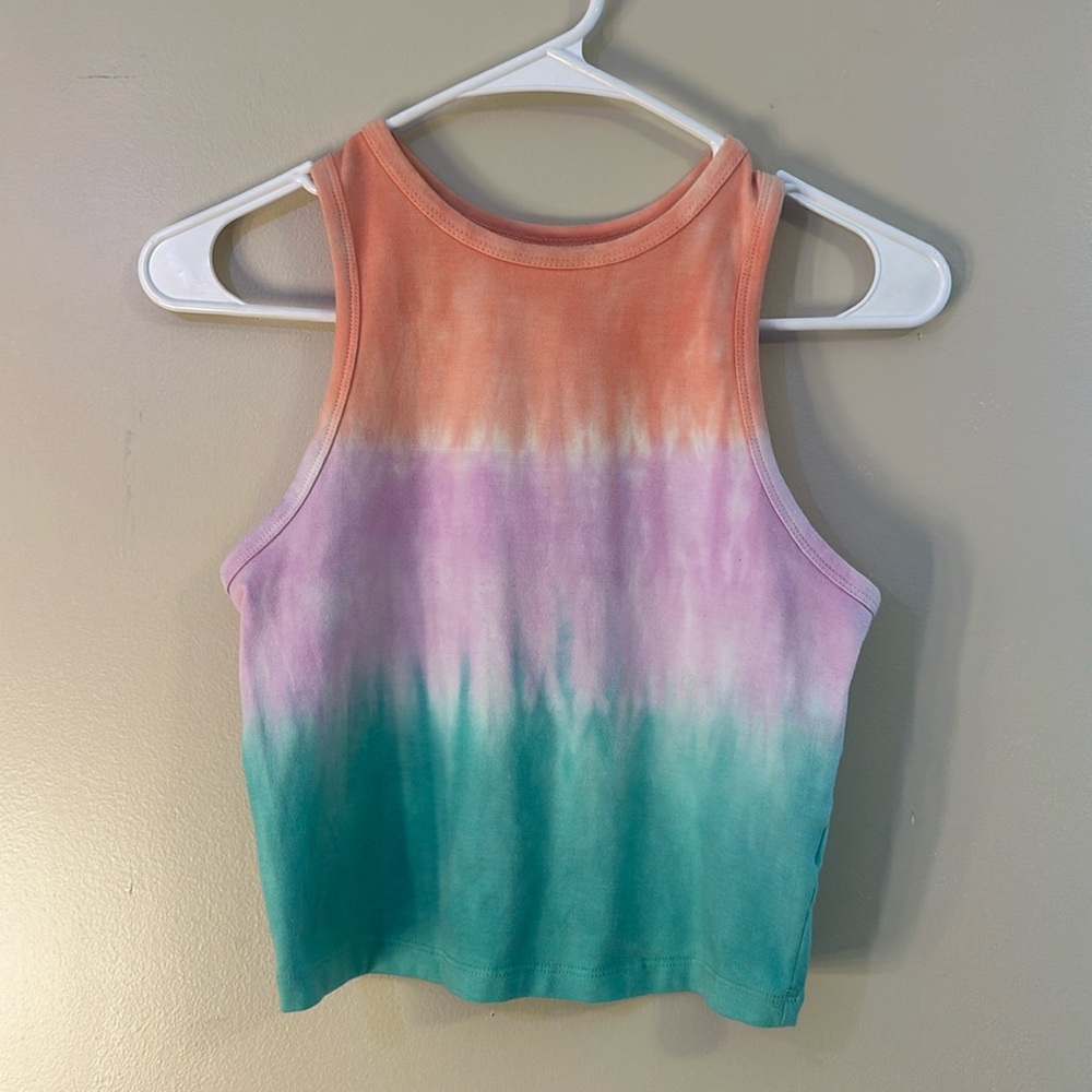 Juniors tie dye tank top - medium